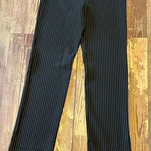 Betabrand Navy Pinstripe Women's Trousers